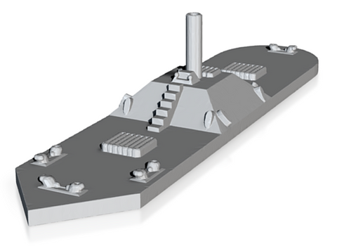 CSS Milledgeville (Price for PAINTED Model - Unpainted Available on Shapeways