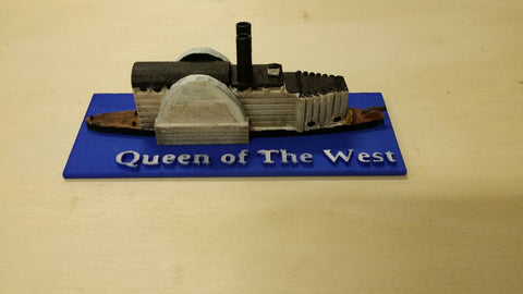 USS/CSS Queen of the West (Price for PAINTED Model - Unpainted Available on Shapeways)